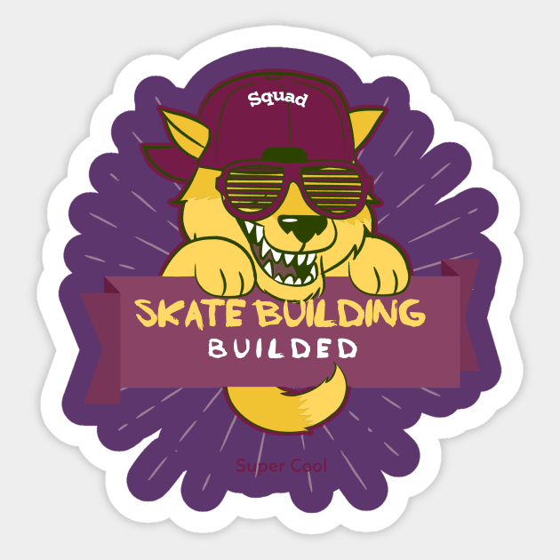 Skate building Sticker by Kizzie